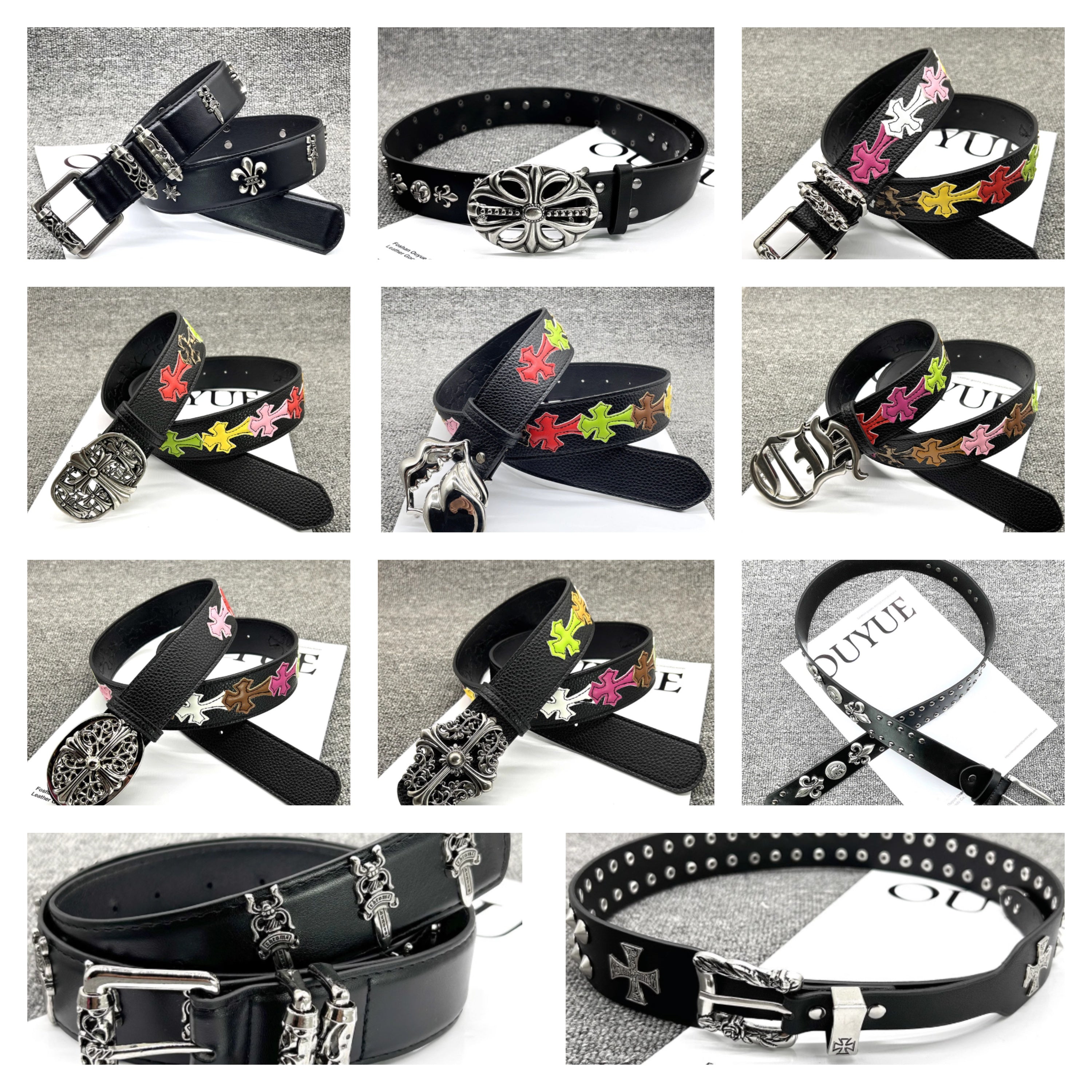 Chrome Hearts Belt Embossed/Embroidered