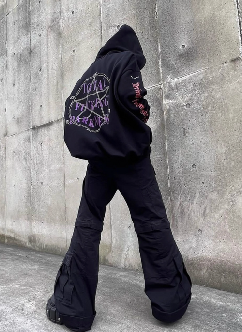 Vetements Total Fucking Darkness ZipUp Hoodie – LOWKEYDRIPPED