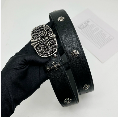 Chrome Hearts Flower Embossed Belt – LOWKEYDRIPPED