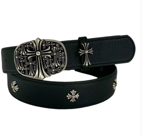 Chrome Hearts Flower Embossed Belt – LOWKEYDRIPPED