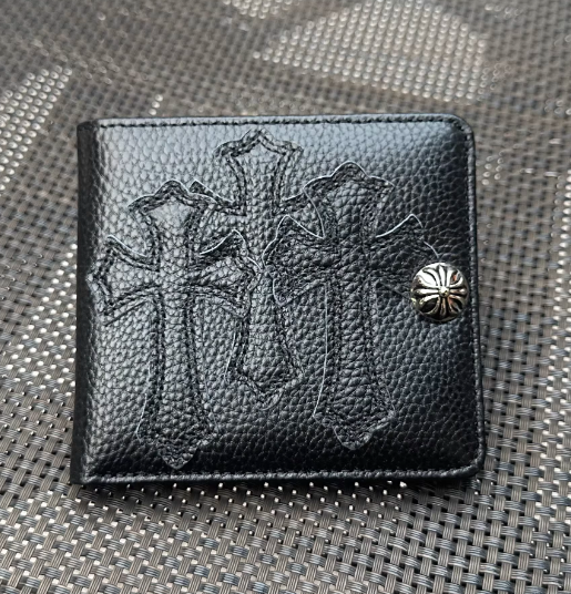 Chrome Hearts Patch Cross Leather Wallet – LOWKEYDRIPPED