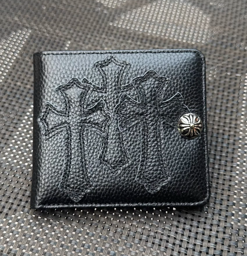 Chrome Hearts Patch Cross Leather Wallet – LOWKEYDRIPPED