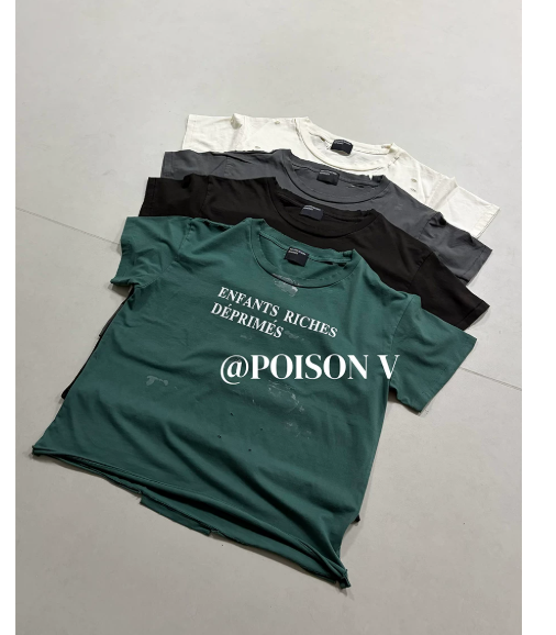 ERD Boxy Distressed Short Sleeve Tshirt