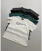 ERD Boxy Distressed Short Sleeve Tshirt