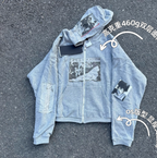 ERD Patchwork ZipUp Hoodie