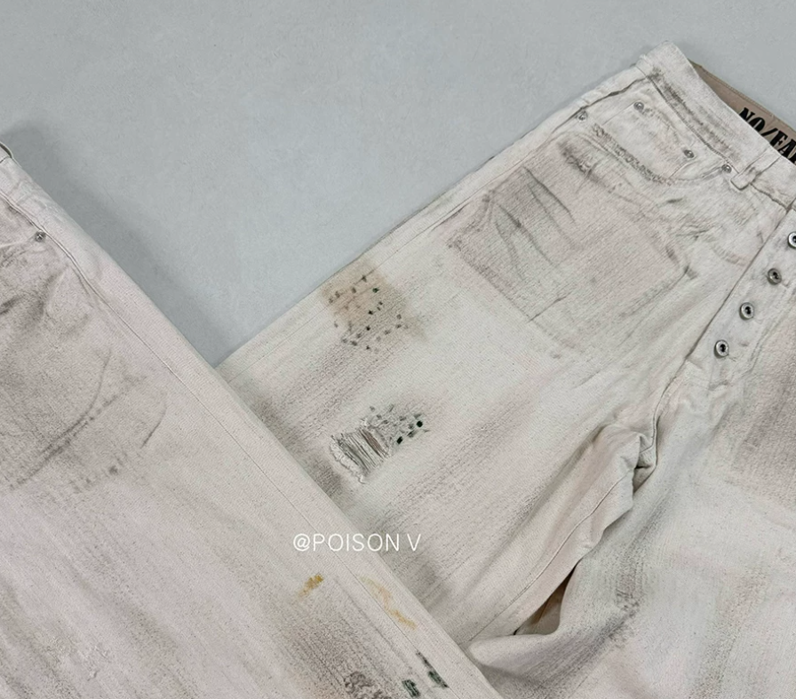 NoFaithStudios Dirty Beige Denim