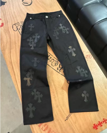 Chrome Hearts Patchwork Black Denim
