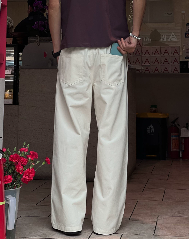 White Baggy Denim