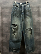 Balenciaga Dirty Wash Distressed Denim